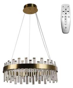 NEDES LED Stmívatelný křišťálový lustr na lanku LED/80W/230V + dálkové ovládání ND3600