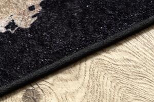 Makro Abra Kusový koberec pratelný MIRO 51328.804 Abstraktní protiskluzový šedý zlatý Rozměr: 80x150 cm
