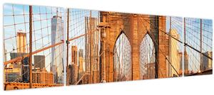 Obraz - Brooklynský most (170x50 cm)