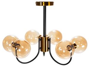 Toolight - Závěsná stropní lampa Industry - zlatá - APP1120-6CP
