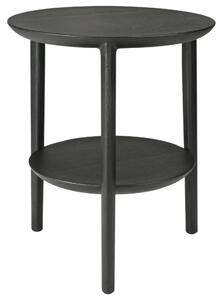 Ethnicraft Černý dubový odkládací stolek Bok 43 cm