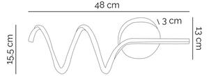 ONLI - LED Nástěnné svítidlo TWIST LED/6W/230V 4000K černá