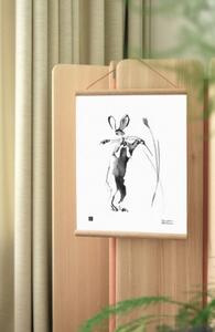 Plakát Hare in Harvest Time 30x40 cm Teemu Järvi Illustrations