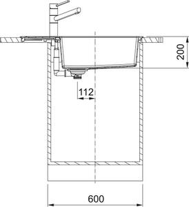 Franke Sirius Slim dřez tectonite 78x43.5 cm béžová 143.0671.691