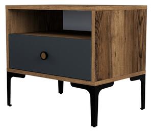 Noční stolek Lizbon Walnut Anthracite
