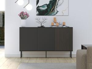 Skříňka 3D Kebrex 01, Barva:: černá / černá + ořech 5903211504280