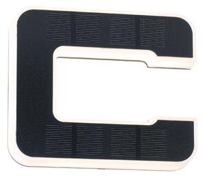 Paulmann 94652 solární domovní číslo, písmeno C s vyměnitelnou baterií LED 0,2W 3000K, výška 13,4cm, IP44