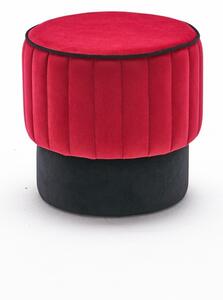 Taburet Rose Puf Red