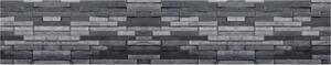 Kuchyňský panel ABS plast Brick grey black XL 4000x600mm 1,5mm