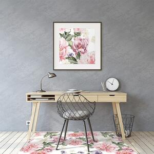 Podložka pod kancelářskou židli umění květiny