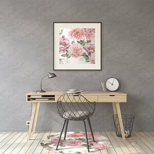 Podložka pod kancelářskou židli umění květiny