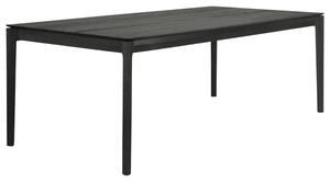 Ethnicraft Černý dubový jídelní stůl Bok 200 x 95 cm