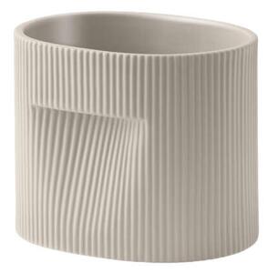 Muuto Květináč Ridge Planter H15, beige