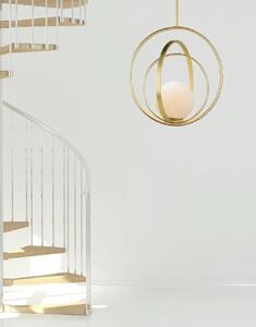 Toolight - Závěsná stropní lampa Ring - zlatá - APP1217-1CP
