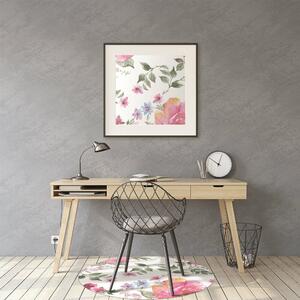 Podložka pod kancelářskou židli akvarel Roses