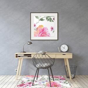Podložka pod kancelářskou židli akvarel Roses