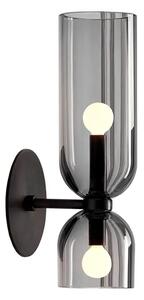 Toolight - Nástěnná lampa Palla - černá - APP1208-2W