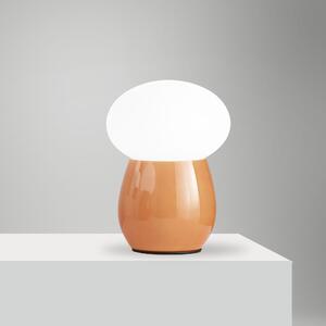 Fabas 3752-30-125 Freddy, oranžová stolní lampička s vypínačem, 1x40W E27, výška 30cm