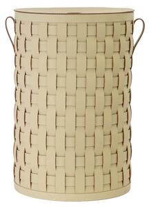 -25 % Dny Marianne - Angel Cerdá Béžový dekorativní koš No. 3309, 60 cm z regenerované kůže