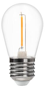 Dekorační LED žárovka E27 teplá 2700k 1w 59 lm plastová