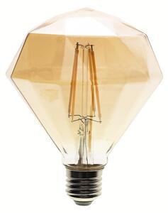 Dekorační LED žárovka E27 teplá 2700k 4w 280 lm diamond jantarová
