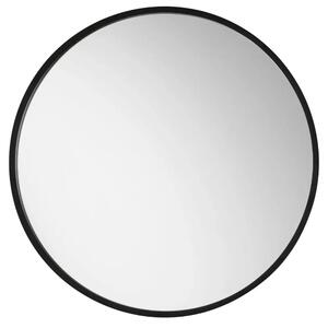 Nova Luce Černé kovové nástěnné zrcadlo Rossi 50 cm