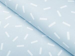 Biante Dekorační povlak na polštář s lemem PM-063 Konfety na pastelově modrošedém 50 x 60 cm