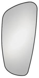 Nova Luce Černé závěsné zrcadlo s LED osvětlením Sinia 135 x 65 cm