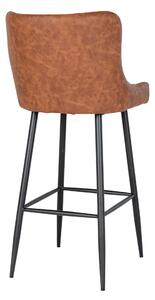 Barová židle DOLES 2 hnědá/černá
