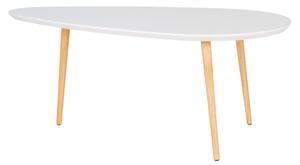 Konferenční stolek VODU 2 bílá/přírodní