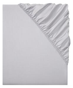 LIVARNO home Saténové napínací prostěradlo, 90-100 x 200 cm (světle šedá) (100372765003)