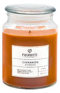 FLAGRANTE vonná svíčka s dřevěným knotem Cinnamon 511 g