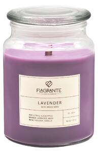 FLAGRANTE vonná svíčka s dřevěným knotem Lavender 511 g