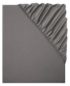 LIVARNO home Saténové napínací prostěradlo, 90-100 x 200 cm (tmavě šedá) (100372765002)