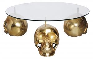 Skleněný konferenční stolek Skull