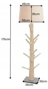 Stojací lampa TREE 175 CM přírodní masiv mangostane Svítidla | Stojací