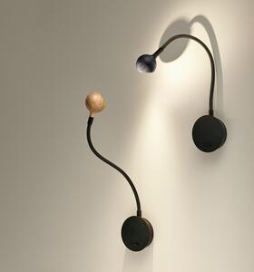 Marset A670-002 Nº8, čtecí lampička s vypínačem,LED 1x3,6W, 2700K černá/wenge, délka 49cm