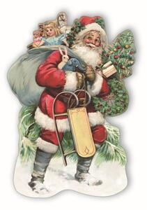 Dům Vánoc Vánoční pohlednice Santa 12 x 17,6 cm