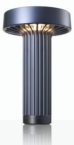 Ambientec Fotica Indigo, přenosná lampička z modrého hliníku, LED 1800-2500K dotykové stmívání, Ø13x20,5cm, IP66