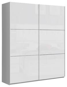 SKŘÍŇ S POSUVNÝMI DVEŘMI, bílá, vysoce lesklá bílá, 170,3/209,7/61,2 cm home24 - Šatní skříně