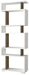 Knihovna Blok White Walnut