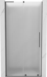 Mexen Velar L, posuvné sprchové dveře do otvoru 90 cm, 8mm sklo námraza, broušený grafit, 871-090-003-31-95