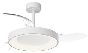 Mantra 9010 Niseko M, rozvinovací ventilátor se svítidlem a dálk. ovladačem, LED 50W 2700-5000K, bílá, průměr 49/106cm