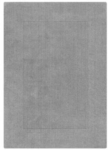 Flair Rugs koberce Kusový ručně tkaný koberec Tuscany Textured Wool Border Grey Marl ROZMĚR: 160x230