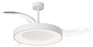Mantra 9057 Niseko L, rozvinovací ventilátor se svítidlem a dálk. ovladačem, LED 40W 2700-5000K, bílá, průměr 61/132cm