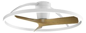 Mantra 9045 Nepal II mini, ventilátor se svítidlem a dálk. ovladačem, LED 32W 2700-5000K, bílá/dřevěná, průměr 75cm