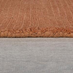 Flair Rugs koberce Kusový ručně tkaný koberec Tuscany Textured Wool Border Orange ROZMĚR: 200x290