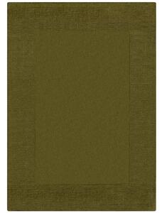 Kusový ručně tkaný koberec Tuscany Textured Wool Border Green-120x170