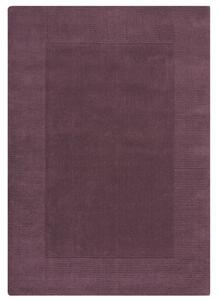 Kusový ručně tkaný koberec Tuscany Textured Wool Border Purple-120x170