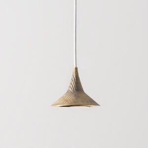 Artemide 1936W10A Unterlinden, mosazné svítidlo s texturou dřeva, 7,5W LED 2700K, Ø 11,7cm